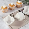 thumbnail image 2 of 100 * square cup cake paper cup-White, 2 of 8