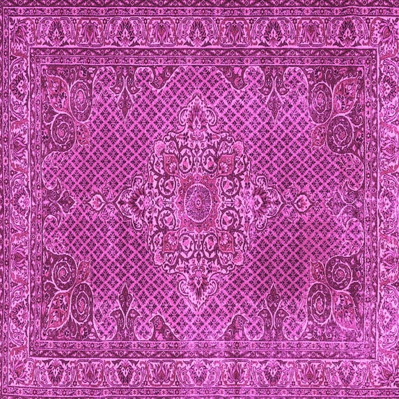 Ahgly Company Indoor Square Persian Pink Traditional Area Rugs, 3' Square