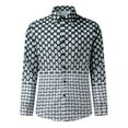thumbnail image 3 of EIMELI Hommes Été Chemise à Revers Imprimé Bouton vers le Bas Cardigan Chemises, 3 of 6