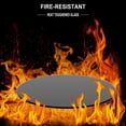 thumbnail image 3 of 30" Round Black Tempered Glass Table Top, 1/4" Thick Glass Sheet with Round Polished Edge, Replacement Tabletop for Coffee Table, Side Table & Patio Table, 3 of 8