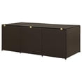 thumbnail image 4 of Outdoor Storage Box, Brown Rattan, 71 Inch Powder Coated Steel Frame, 4 of 6