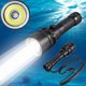 thumbnail image 1 of Linterna de buceo LED Bigmac Cree L2, resistente al agua hasta 100 m, batería recargable, luz y cargador incluidos, 1 of 5