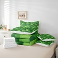 thumbnail image 6 of jejeloiu Pixelated Miners Game 7-Piece Twin Bedding Sets,Modern Geometric Checkered Bedding Comforter Set,Teens Video Games Sheet Sets For Boys Kids,Super Cozy Room Decor Reversible, 6 of 8