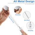 thumbnail image 4 of 6Pcs Retractable Pull Key Ring ID Badge Lanyard Name Tag Card Holder Reel Belt, 4 of 7