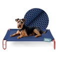 thumbnail image 1 of Cama Elevada para Perro con Malla Transpirable, Catre de Mascotas Esquimal (Azul - Rojo,90x65x20 cm), 1 of 7