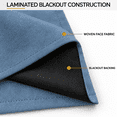 thumbnail image 6 of 4 Panels 100% Blackout Curtains 52x84 Inch, Grommet Window Curtains for Bedroom & Living Room, Blue, 6 of 8