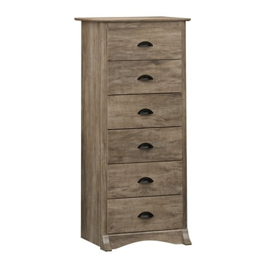 Prepac Salt Spring Coastal 6-Drawer Lingerie Chest, Drifted Gray