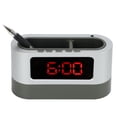 thumbnail image 3 of Reloj despertador digital, soporte para bolígrafo, reloj despertador, soporte para bolígrafo, reloj despertador, reloj para dormitorio, diseño aerodinámico, 3 of 14
