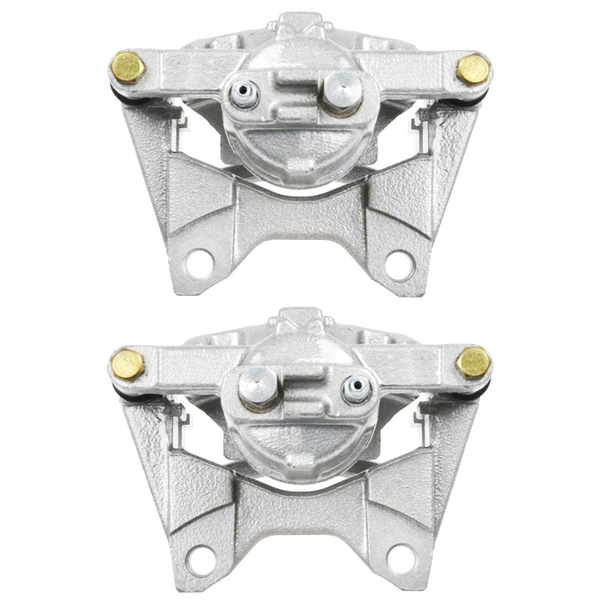 AutoShack Rear New Brake Calipers Assembly with Bracket Set of 2 Driver and  Passenger Side Replacement for 2007-2017 Jeep Wrangler 2008-2012 Liberty  2018 Wrangler JK 2007-2011 Dodge Nitro  4WD RWD 