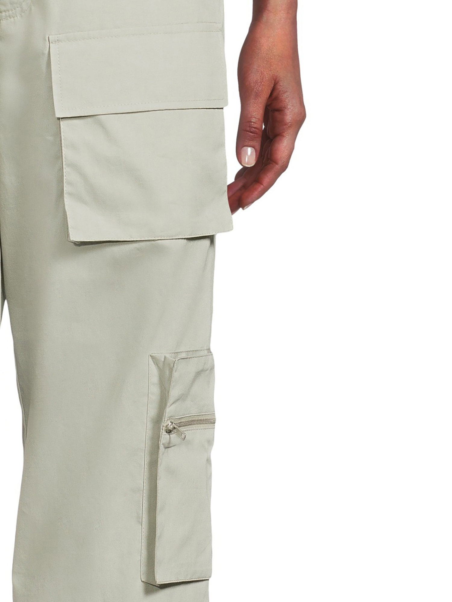 Liv & Lottie Juniors Cargo Pants with Zippers, Sizes S-XL - image 4 of 5
