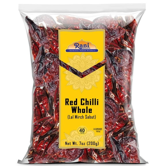 Rani Chilli Whole 7oz (200g) ~ All Natural | Vegan | No Colors | Gluten Friendly | NON-GMO | Kosher