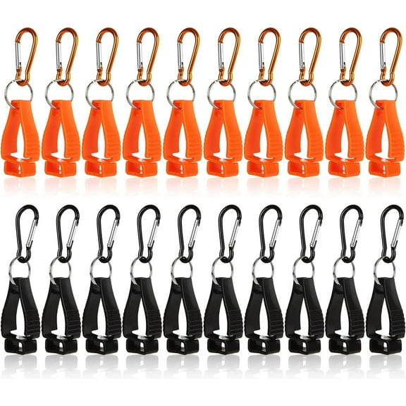 20Pcs Glove Clips for Work Glove Holders Glove Belt Clip with Metal Carabiners for Construction Worker Guard Labor