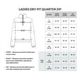thumbnail image 5 of Real Essentials 3 Pack: Womens Dry-Fit Long Sleeve Quarter Zip & Full Zip Up Hoodie Workout Jacket (Available in Plus), 5 of 6
