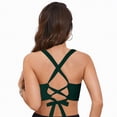 thumbnail image 5 of UAYOTSE Women's Black Push Up Bikini Top Twist Front Underwire Bathing Suit,Sizes L, 5 of 9