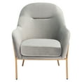 thumbnail image 2 of SAFAVIEH Eleazer Modern Glam Velvet Accent Chair, Grey, 2 of 7