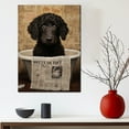 thumbnail image 3 of Curly Coated Retriever Dog Bathroom Decor - Funny Bathroom Decor Wall Art, Dog Bathroom Wall Art and Animal Canvas, Dog Bathroom Canvas, 3 of 4