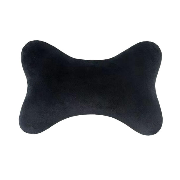 Almohada para el cuello del coche, cómoda almohada para el asiento del automóvil, almohada cervical para el coche Negro