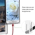 thumbnail image 4 of Acrylic Computer Screen Memo Board Pads | Desktop Side Panel Reminder Holders | Left & Right Design | Office & Home Organization | 2 Pack | 30x8cm | Adhesive | Transparent, 4 of 9