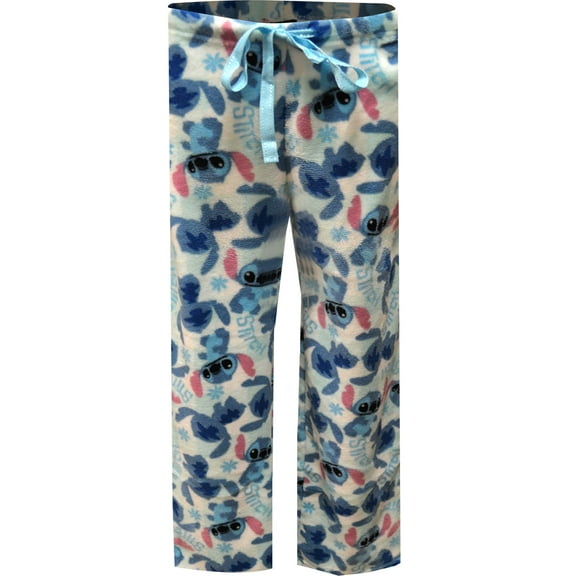 MJC Womens Disney's Lilo and Stitch Ladies Plush Loungepant (Large)