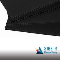 50 pack- Corrugated Plastic 18x24 4mm Black