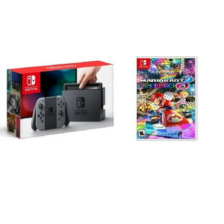 Nintendo Switch Gaming Console Bundle with Mario Kart Deluxe 8