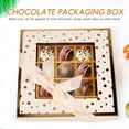 thumbnail image 3 of ADDHAT Caja Para Chocolates Con Ventana Y Beige Perfecta Para Regalo En Bodas Y Cumpleaños, 3 of 7