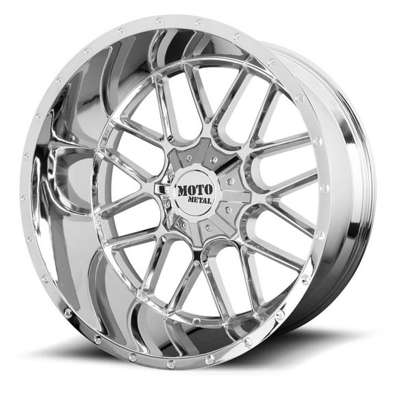 Moto Metal Roues MO98629088200 MO986 Siège; Diamètre 20 Pouces x Largeur 9 Pouces; 8 x 180 Millimètres/8 x 7.09 Pouces Motif à Boulons; Coussin de Siège Conique 60 Degrés; Décalage 0 Millimètre