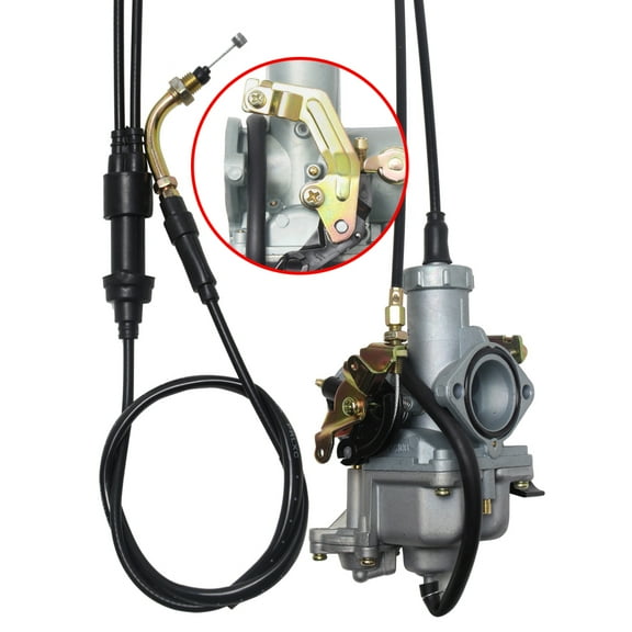 PZ30 30mm Carburetor With Accelerating Pump with Cable Choke Carb   Dual throttle cable Kit ATV Dirt Bike Pit Quad 200cc 250cc