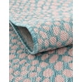 thumbnail image 2 of Jill Zarin Outdoor Collection Area Rug - Cape Town (13' 1" Square Pink and Aqua/Light Blue), 2 of 11