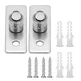 thumbnail image 3 of Accesorios de hardware, 2 piezas de guía de rodillos de granero de acero inoxidable, guía de piso para puerta corrediza, confiable y duradera, 3 of 12