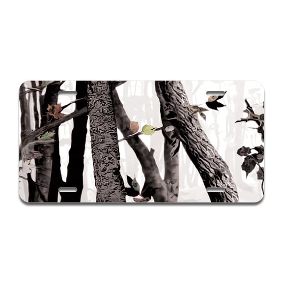 Artic Camo Aluminum License Plate| License Plate 12" X 6" Fits Any Car, Truck, SUV, RV, or Trailer | Made in The USA