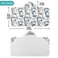 thumbnail image 3 of Toddler Hooded Beach Towel 24x50 Kids Bath Towels Soft Quick Dry for Swim Pool Boys Girls Zebra Leaf Birds, 3 of 7