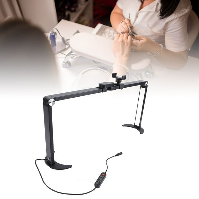 Nail Tech Lamp, 35W LED Dimmable Desk Manicure Light for Nail Eyelash Extension Artists, Foldable
