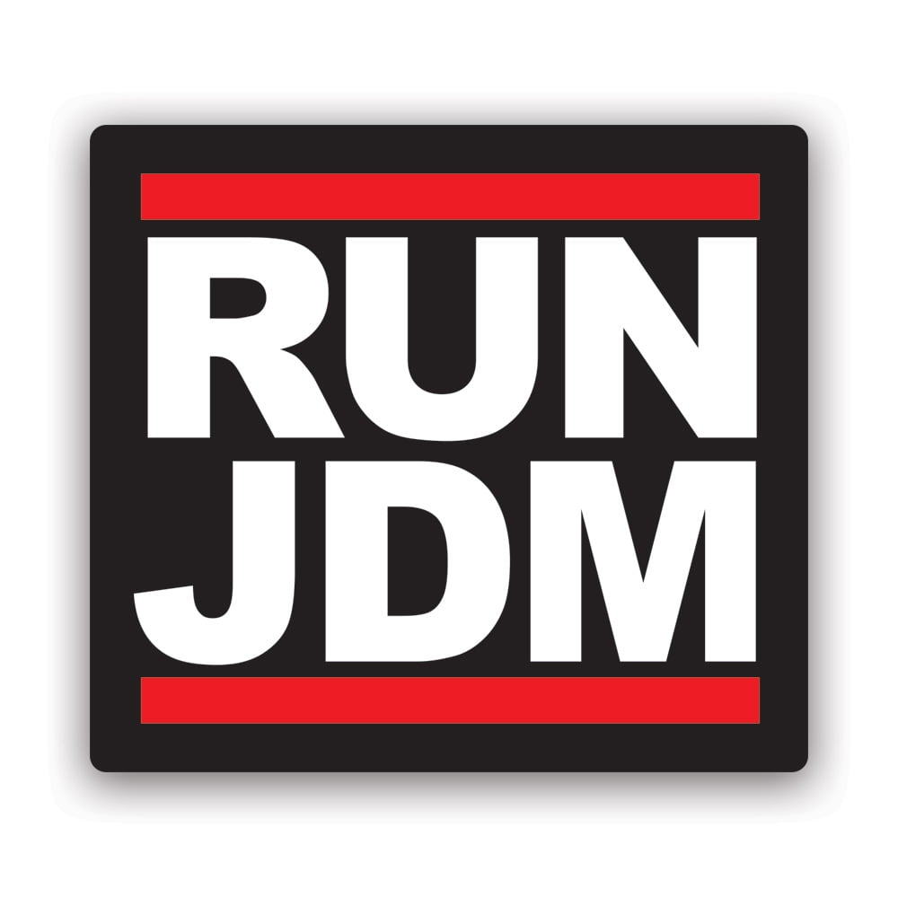 RUN JDM Sticker Decal Self Adhesive Vinyl Weatherproof Made in