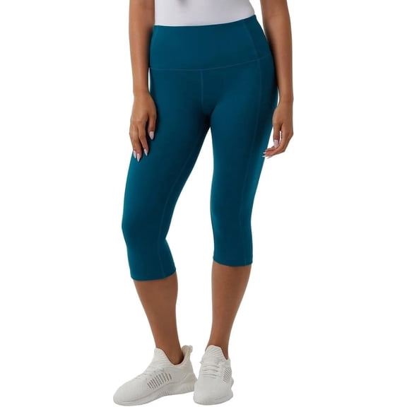 32 Degrees Women Cropped Tight Legging, Blue , X-Large