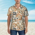 thumbnail image 2 of Honeii Floral Paisley Print Men’s Hawaiian Shirt,Classic Button-Down Short Sleeve Shirt, for Beach, Vacation, and Outdoor Activities,3X-Large, 2 of 7