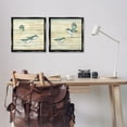 thumbnail image 2 of Stupell Industries Sandpipers Abstract Water Shoreline Animals & Insects Painting Black Floater Framed Canvas Art Print Wall Art, 18 x 18, Set of 2, 2 of 9