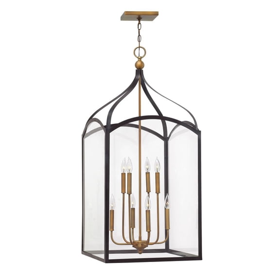 3418BZ-Hinkley Lighting-Clarendon - 8 Light Large 2-Tier Open Frame Foyer in Traditional Style - 20 Inches Wide by 44 Inches High-Bronze Finish