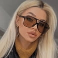 thumbnail image 2 of Classic Retro Round Oversized Sunglasses for Women and Men with Durable Frame Lens Shades, 2 of 6
