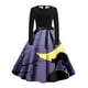 thumbnail image 3 of Vestido Estilo Camiseta Retro Con Estampado de Halloween Para Mujer | Casual, Manga Larga, Cuello Redondo, 3 of 3