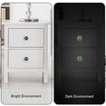 thumbnail image 3 of Starry Shark Glow in The Dark Crystal Glass Cabinet Knobs 4 Pcs Drawer Handles for Kitchen Cabinets Dresser Cupboard Wardrobe, 3 of 7