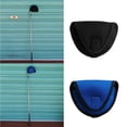 thumbnail image 1 of De 2 (Negro Y Azul) Duradero Mazo para golf Cubiertas Cabeza Del Putter Accesorios De Clubes para golf De Reemplazo Con Y Cierre De Buc shamjiam Funda para putter de golf, 1 of 9
