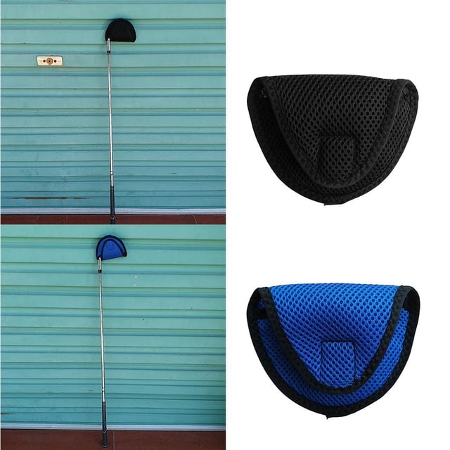 De 2 (Negro Y Azul) Duradero Mazo para golf Cubiertas Cabeza Del Putter Accesorios De Clubes para golf De Reemplazo Con Y Cierre De Buc shamjiam Funda para putter de golf