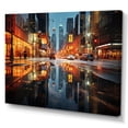 thumbnail image 2 of Designart "Cityscape modern Reflections II" Cityscapes Wall Decor, 2 of 5