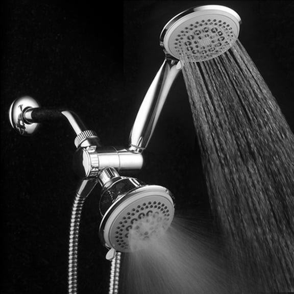 DreamSpa Shower Head Combo 36 Settings Handheld 6ft Hose Model 1635 Rainfall