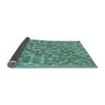 thumbnail image 2 of Ahgly Company Indoor Square Southwestern Light Blue Country Area Rugs, 3' Square, 2 of 4