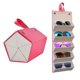 thumbnail image 1 of Organizador Plegable para Gafas de Sol Kenpal Estuche de Viaje Rojo, 1 of 6