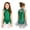 Green, variant on Girls Mermaid Princess Dress Tulle Mock Neck Ballet Leotard Tailskirts Show Mint 10