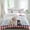 White Bright Red, variant on Thin Red Lines Set of 4 Bedding Quilt Covers, Independence Day Funny Dogs Fireworks 4-Piece Bed Sheet Set with Extra Soft Bed Sheets Quilt Cover Pillowcase, Queen