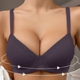 thumbnail image 6 of YUGYXL Women's Lace Trim Push Up Underwire Bra Comfortable High Support Padded Everyday Bras Dark Gray, 6 of 7